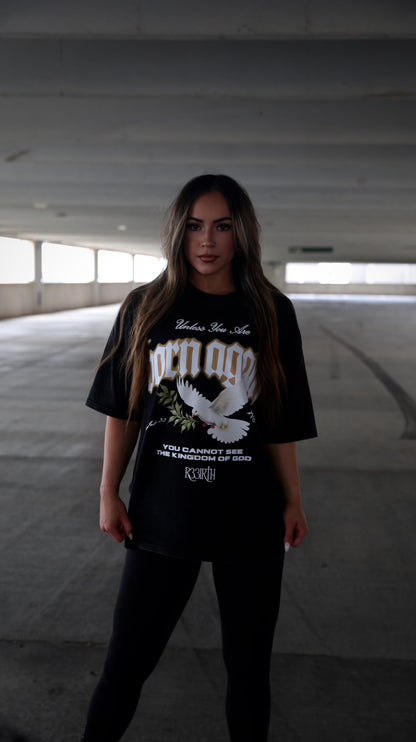 R33IRTH- Washed Black Tee