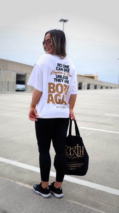 R33IRHT- Cropped White Tee