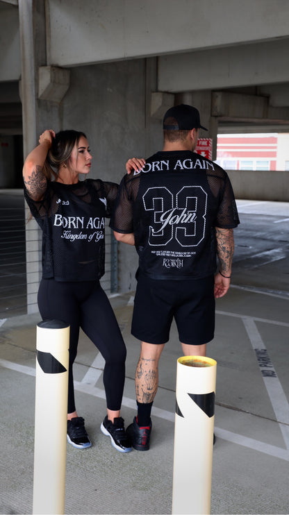 R33IRTH- Mesh Black Jersey