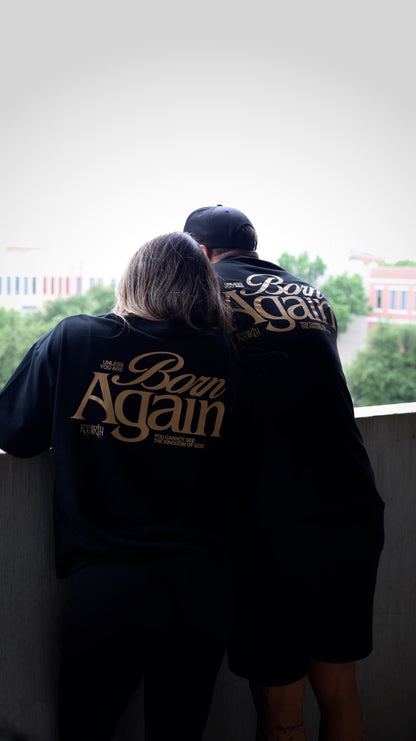 R33IRTH-Cropped Black Tee