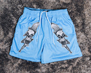 Lightning Skull Shorts