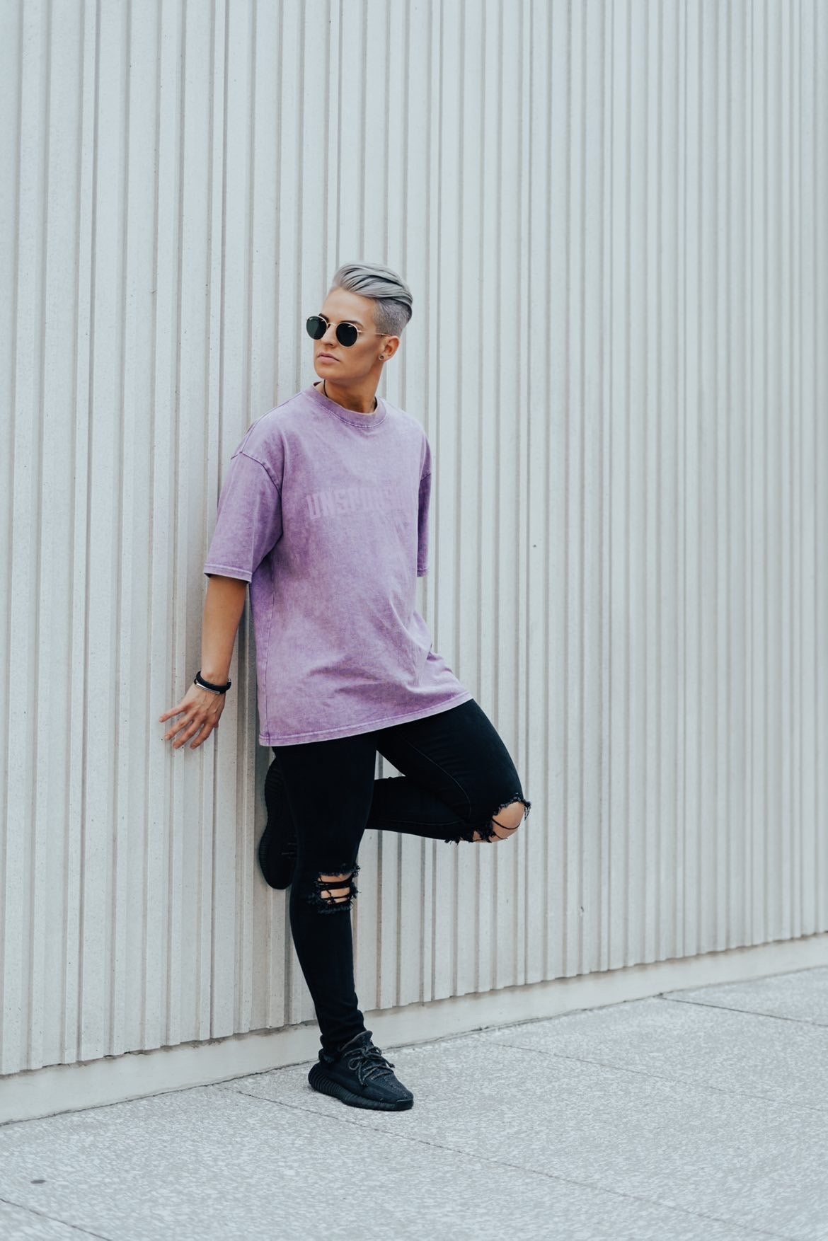 Washed Tee ‘Purple’